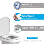 Assento Sanitário Aspen Almofadado Branco Astra