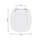 Assento Sanitário Aspen Fechamento Comum Branco Sensea