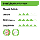 Assento Sanitário Aspen Fechamento Comum Plástico Cinza Durín