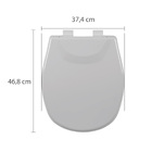 Assento Sanitário Aspen Polipropileno Fechamento Suave Gelo Astra