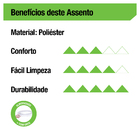 Assento Sanitário Aspen Fechamento Comum Plástico Verde Malca Durín