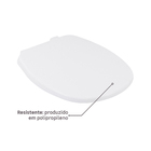 Assento Sanitário Aspen Polipropileno Fechamento Suave Branco Sensea