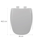 Assento Sanitário Astra Com Amortecedor Monte Carlo Tmt/sc Br