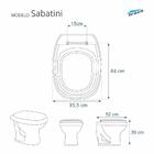 Assento Sanitário Astra Com Amortecedor Sabatini Branco Para