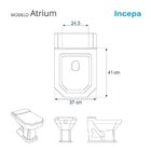 Assento Sanitário Atrium Incepa Aço Preto