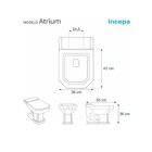 Assento Sanitário Atrium Policlass Cinza