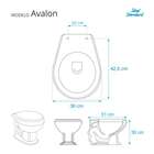 Assento Sanitário Avalon Branco Ferragem Dourada Para Ideal