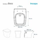 Assento Sanitário Boss Incepa Aço Branco
