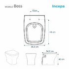 Assento Sanitário Boss Incepa Super Luxo Cr-stone