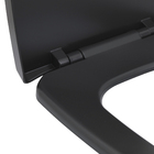 Assento Sanitário Boss Termofixo Preto Matte Fechamento Suave Incepa