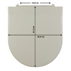 Assento Sanitário Calypso Almofadado Biscuit Astra