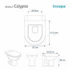 Assento Sanitário Calypso Bone Bege Para Vaso Incepa
