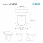Assento Sanitário Calypso Incepa Aço Preto
