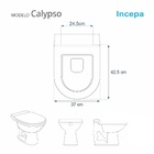 Assento Sanitário Calypso Incepa Aço Preto