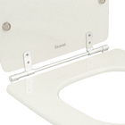 Assento Sanitário Calypso MDF Biscuit Fechamento Comum Sicmol