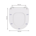 Assento Sanitário Calypso MDF Branco Fechamento Comum Sensea