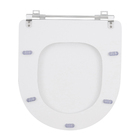 Assento Sanitário Calypso MDF Branco Fechamento Comum Sensea