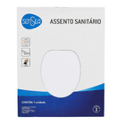 Assento Sanitário Calypso MDF Branco Fechamento Comum Sensea