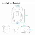 Assento Sanitário Camburi Branco Para Vaso Vivace