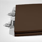 Assento Sanitário Carrara Deca Slow Close Cr-marrom Fosco