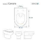 Assento Sanitario Carrara Ebano (preto) Fosco Para Vaso Deca