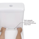 Assento Sanitário Carrara Plástico Fechamento Suave Branco Ec Sensea