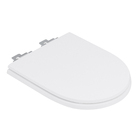 Assento Sanitário Carrara Poliéster Branco Fechamento Suave Policlass
