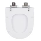 Assento Sanitário Carrara Poliéster Branco Fechamento Suave Policlass