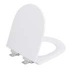 Assento Sanitário Carrara Poliéster Branco Fechamento Suave Policlass