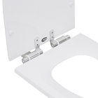 Assento Sanitário Carrara Poliéster Branco Fechamento Suave Policlass