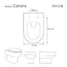 Assento Sanitário Carrara Preto Para Deca Ferragem Dourada