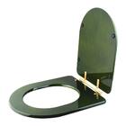 Assento Sanitário Carrara Verde Degrade Para Vaso Deca Com Fe