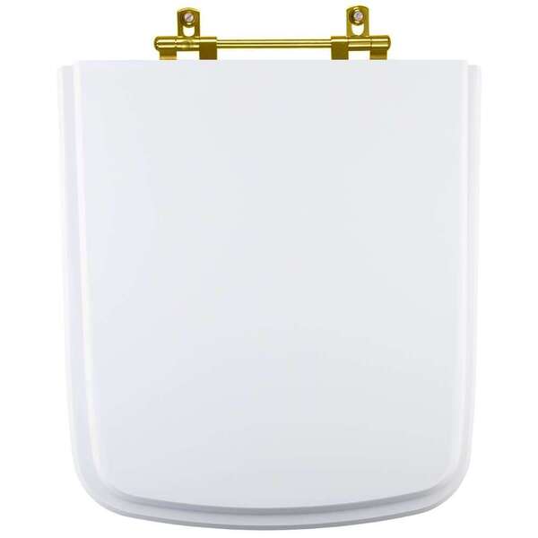 Assento Sanitario Clean Branco Para Vaso Deca Com Ferragem Do