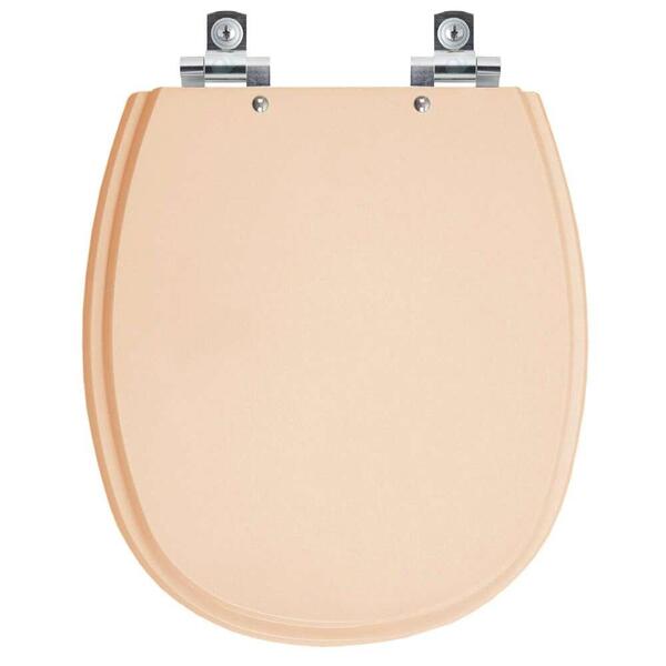 Assento Sanitário Com Amortecedor Aspen Rosa Floral Para Vaso