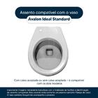 Assento Sanitário Com Amortecedor Avalon Bone Para Vaso Ideal