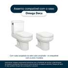 Assento Sanitario Com Amortecedor Omega Cinza Para Vaso Deca
