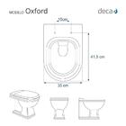 Assento Sanitário Com Amortecedor Oxford Creme Para Vaso Deca