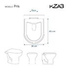 Assento Sanitário Com Amortecedor Pris Branco Para Vaso Kza3