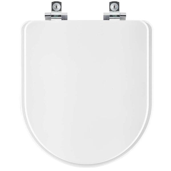 Assento Sanitário Com Amortecedor Pris Branco Para Vaso Kza3