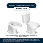 Assento Sanitário Com Amortecedor Ravena Amendoa  Para Vaso D