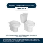 Assento Sanitário Com Amortecedor Spot Branco Para Vaso Deca