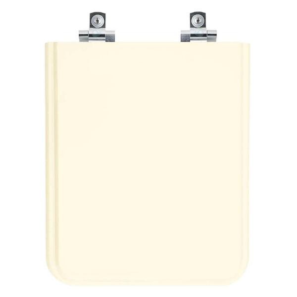 Assento Sanitário Com Amortecedor Square Biscuit Para Vaso In