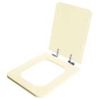 Assento Sanitário Com Amortecedor Square Biscuit Para Vaso In