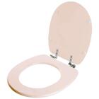 Assento Sanitário Com Amortecedor Village Amendoa  Para Vaso