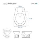 Assento Sanitário Com Amortecedor Windsor Creme Para Vaso Dec