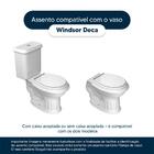 Assento Sanitário Com Amortecedor Windsor Ébano (preto) Para