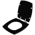 Assento Sanitário Com Fechamento Lento Anturius Preto Para Va