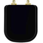 Assento Sanitário Com Fechamento Lento Axis Ébano (preto) Par