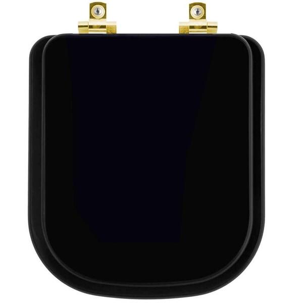 Assento Sanitário Com Fechamento Lento Axis Ébano (preto) Par