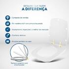 Assento Sanitário Com Fechamento Lento Clean Branco Para Vaso